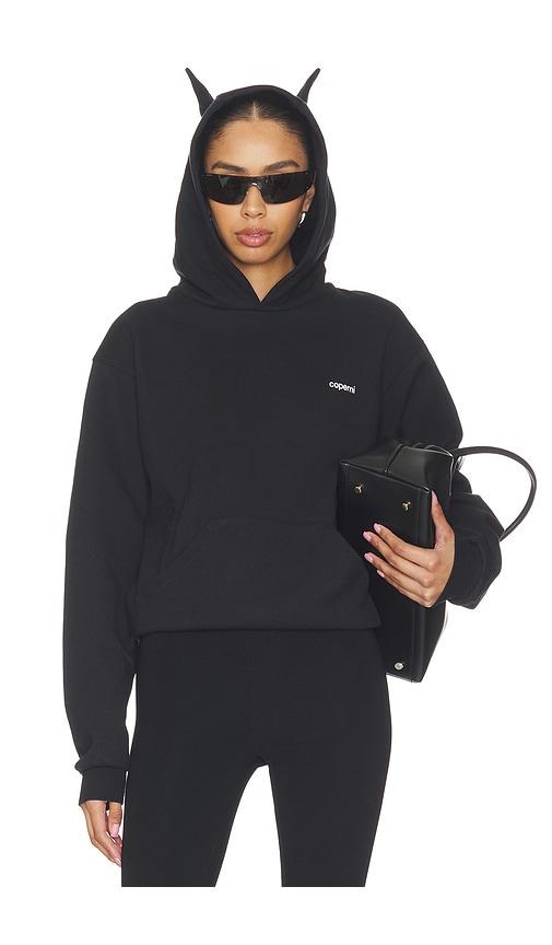 Coperni Horn Hoodie in Black by COPERNI
