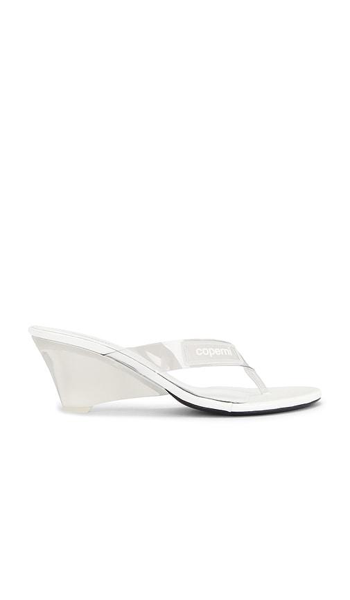 Coperni Lift Flip Flop Sandal in White by COPERNI