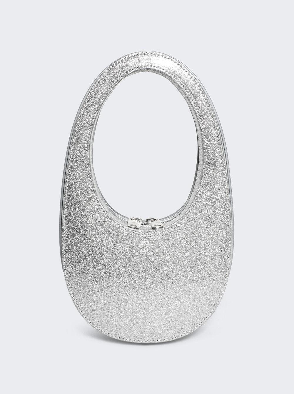 Glitter Mini Swipe Bag Silver  | The Webster by COPERNI