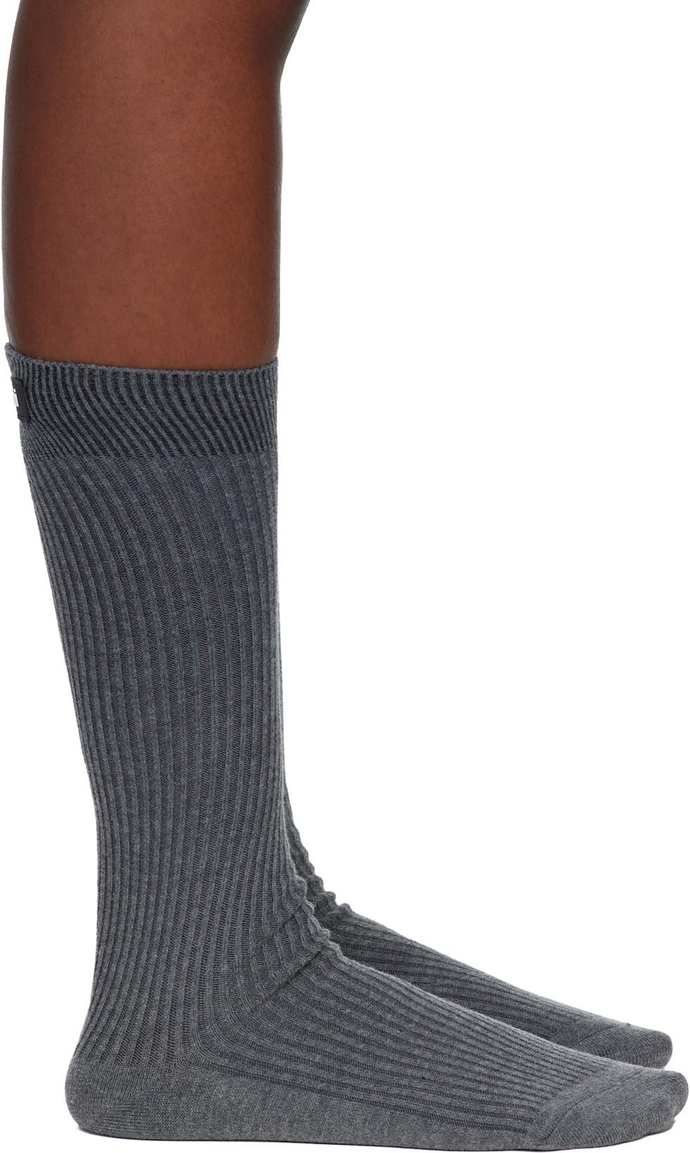 Gray Knit Socks by COPERNI