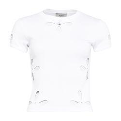 Petal embroidered slim fit t-shirt by COPERNI