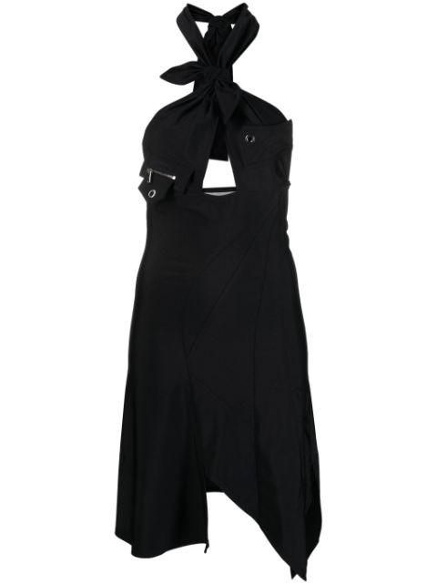 Racing halterneck minidress by COPERNI