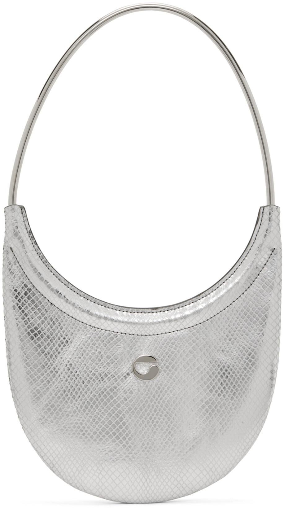 Silver Python Ring Swipe Bag by COPERNI