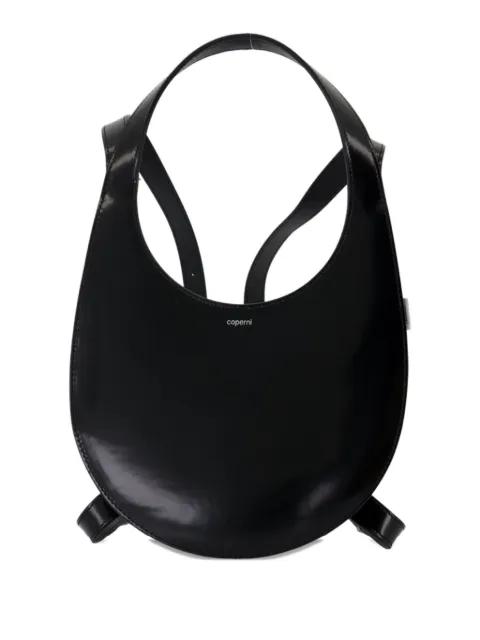 Swipe oval-shaped calfskin backpack by COPERNI