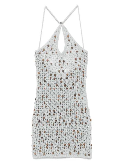 beaaded knitted mini dress by COPERNI