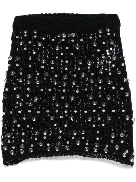 beaded knitted mini skirt by COPERNI