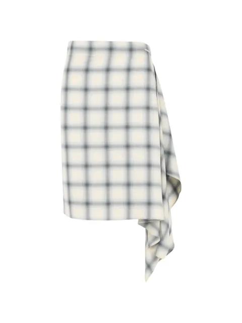 checkered asymmetrical skirt by COPERNI
