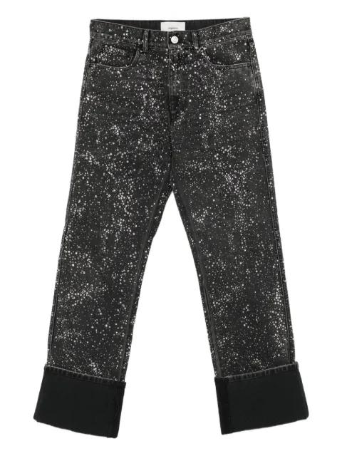 crystal-embellished boyfriend jeans by COPERNI