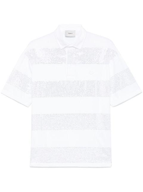 crystal-striped polo shirt by COPERNI