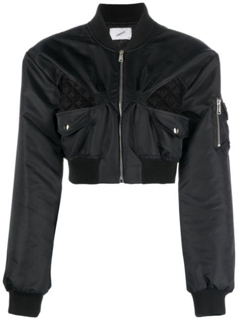 cut-out cropped bomber jacket by COPERNI