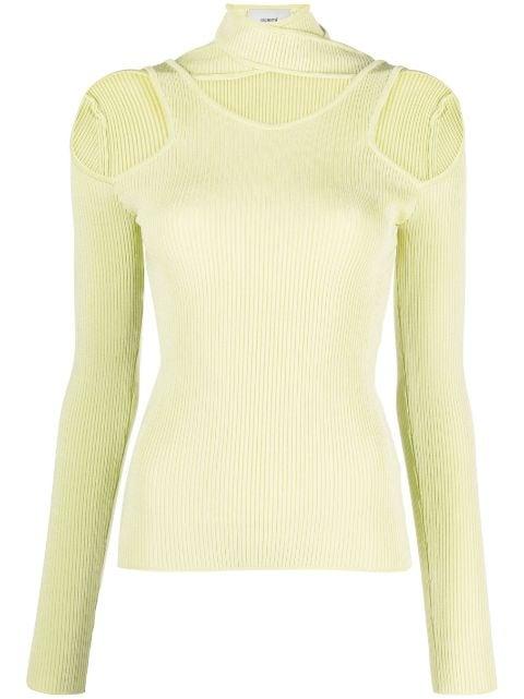cut-out ribbed sweater by COPERNI
