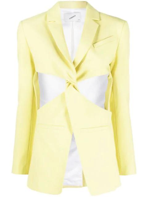 cut-out twisted blazer by COPERNI