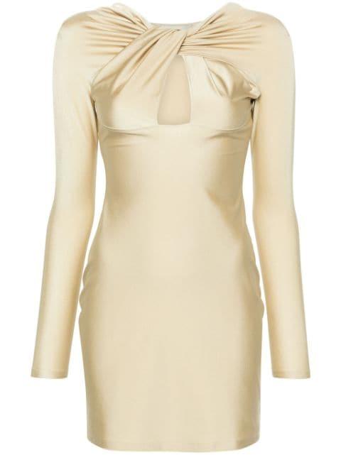 cut-out twisted mini dress by COPERNI