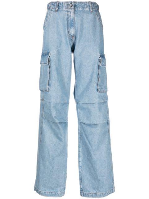 denim cargo trousers by COPERNI