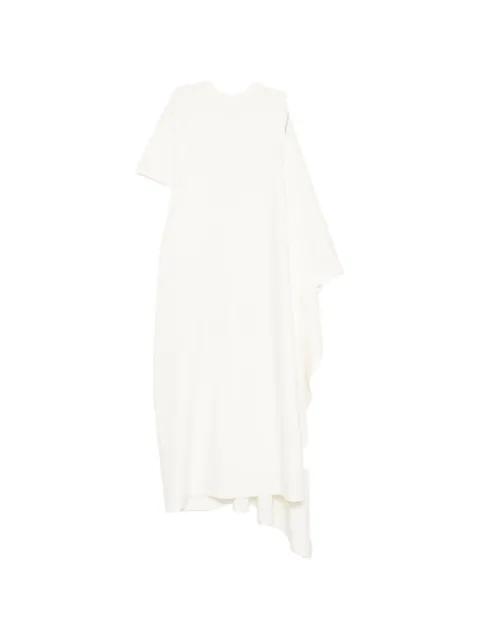 draped asymmetric T-shirt dress by COPERNI