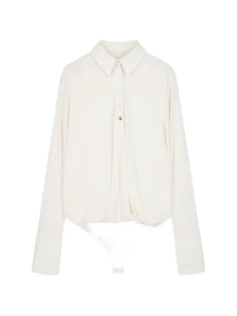 draped boxy bodysuit by COPERNI