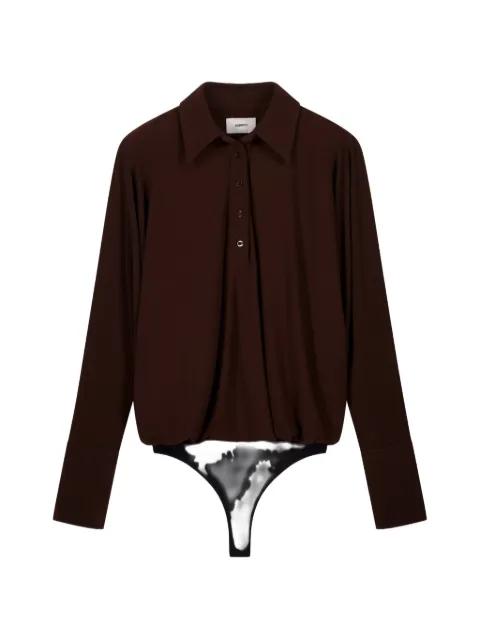 draped boxy bodysuit by COPERNI