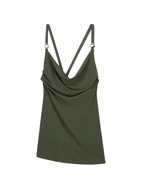 draped strap logo blouse by COPERNI