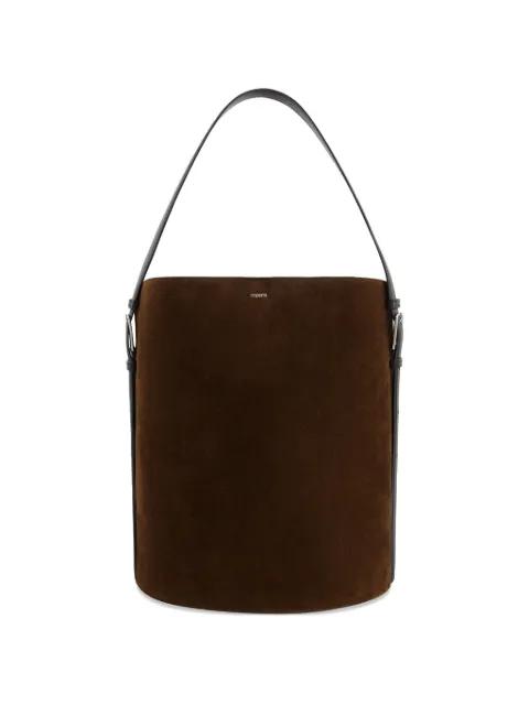 ergonomic suede tote bag by COPERNI