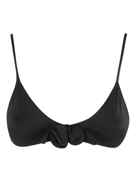 floral-appliqué bikini top by COPERNI