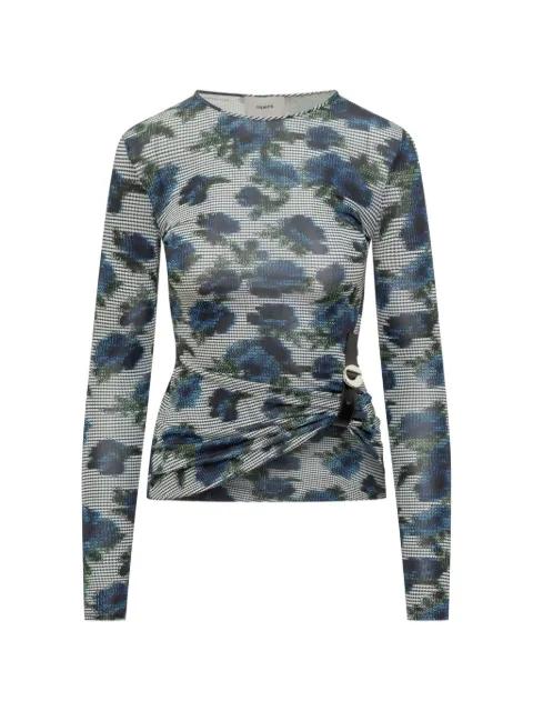 floral-print long-sleeves top by COPERNI