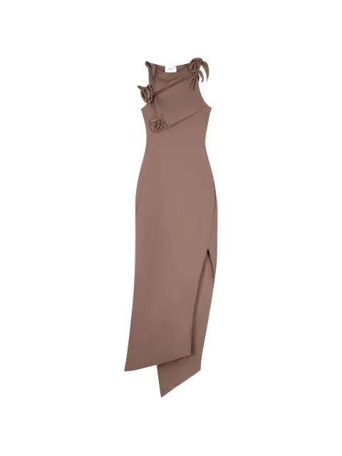 flower-appliqué asymmetric dress by COPERNI