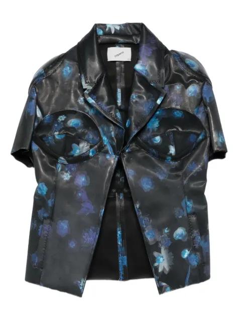 holographic floral-print jacket by COPERNI