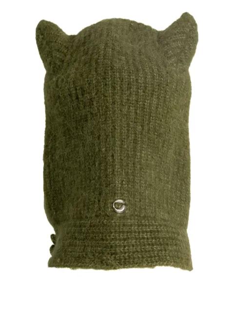 knitted horn beanie by COPERNI