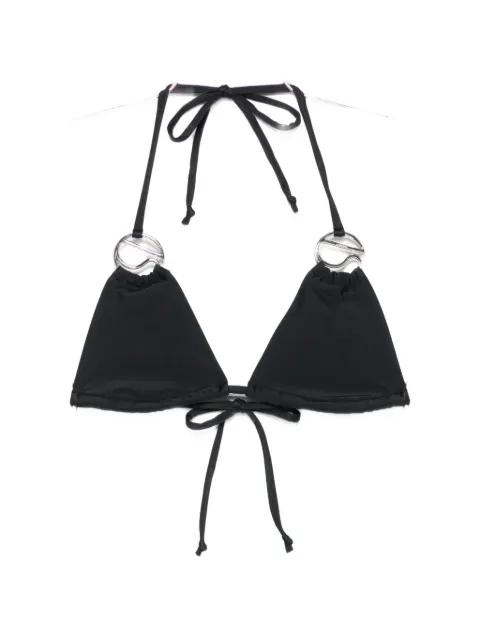 logo-appliqué bikini top by COPERNI