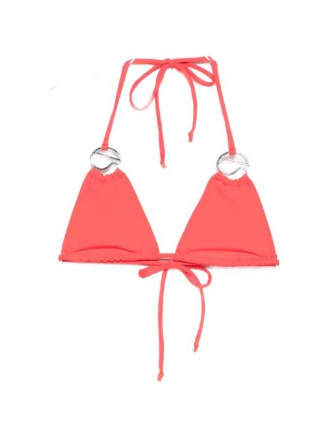 logo-appliqué bikini top by COPERNI
