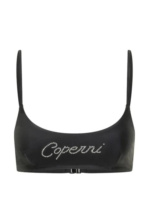 logo-embellishment  bikini top by COPERNI