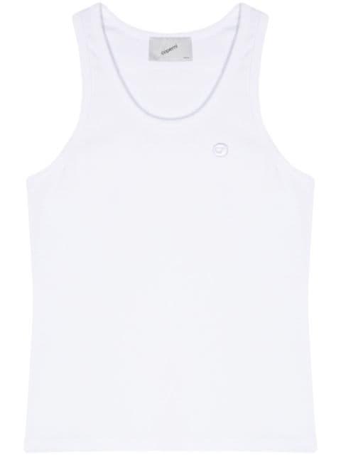 logo-embroidered cotton top by COPERNI