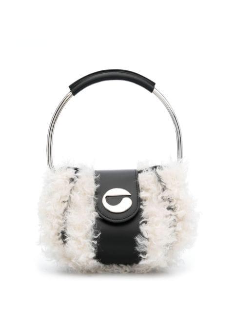 logo-plaque leather tote bag by COPERNI