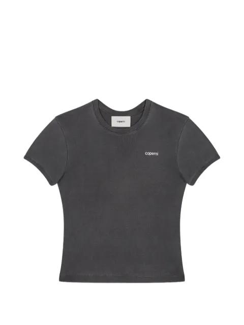 logo-print cropped T-shirt by COPERNI