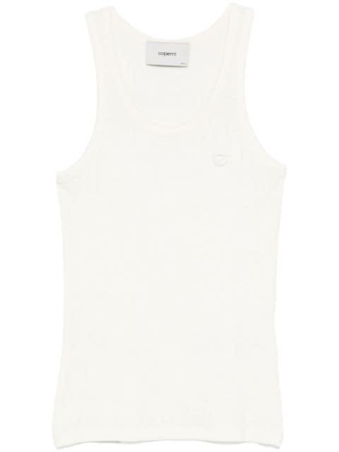 logo ribbed tank top by COPERNI