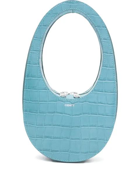 mini croc-effect zip tote bag by COPERNI