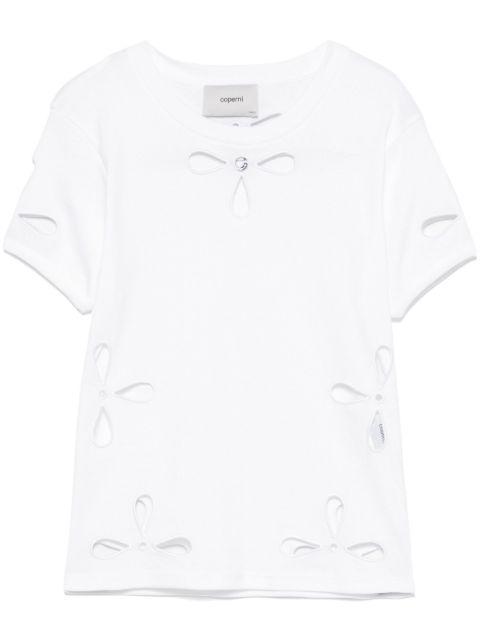 petal-embroidered T-shirt by COPERNI