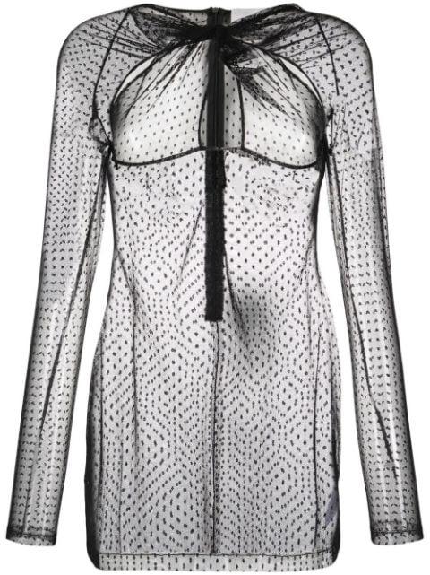 point-d'esprit mesh nightdress by COPERNI