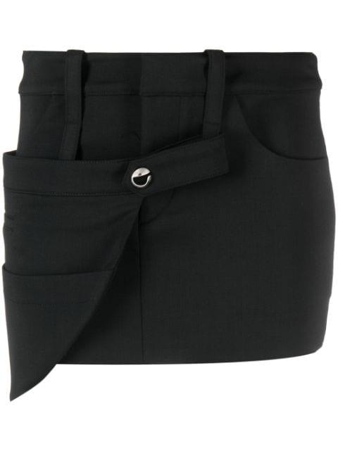 strap-detail mini skirt by COPERNI