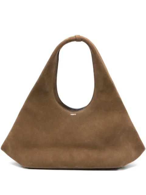 suede top-handle tote bag by COPERNI