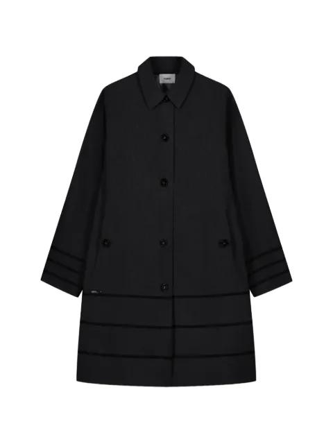 tonal stripes tailored coat by COPERNI