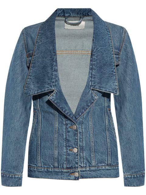wide-collar denim jacket by COPERNI