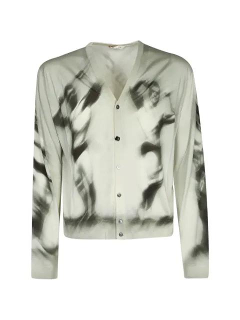 photographic-print button-up cardigan by COPPOLA E TOPPO VINTAGE
