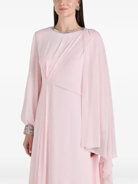 Tanya embellished long-sleeve maxi dress by COPURS