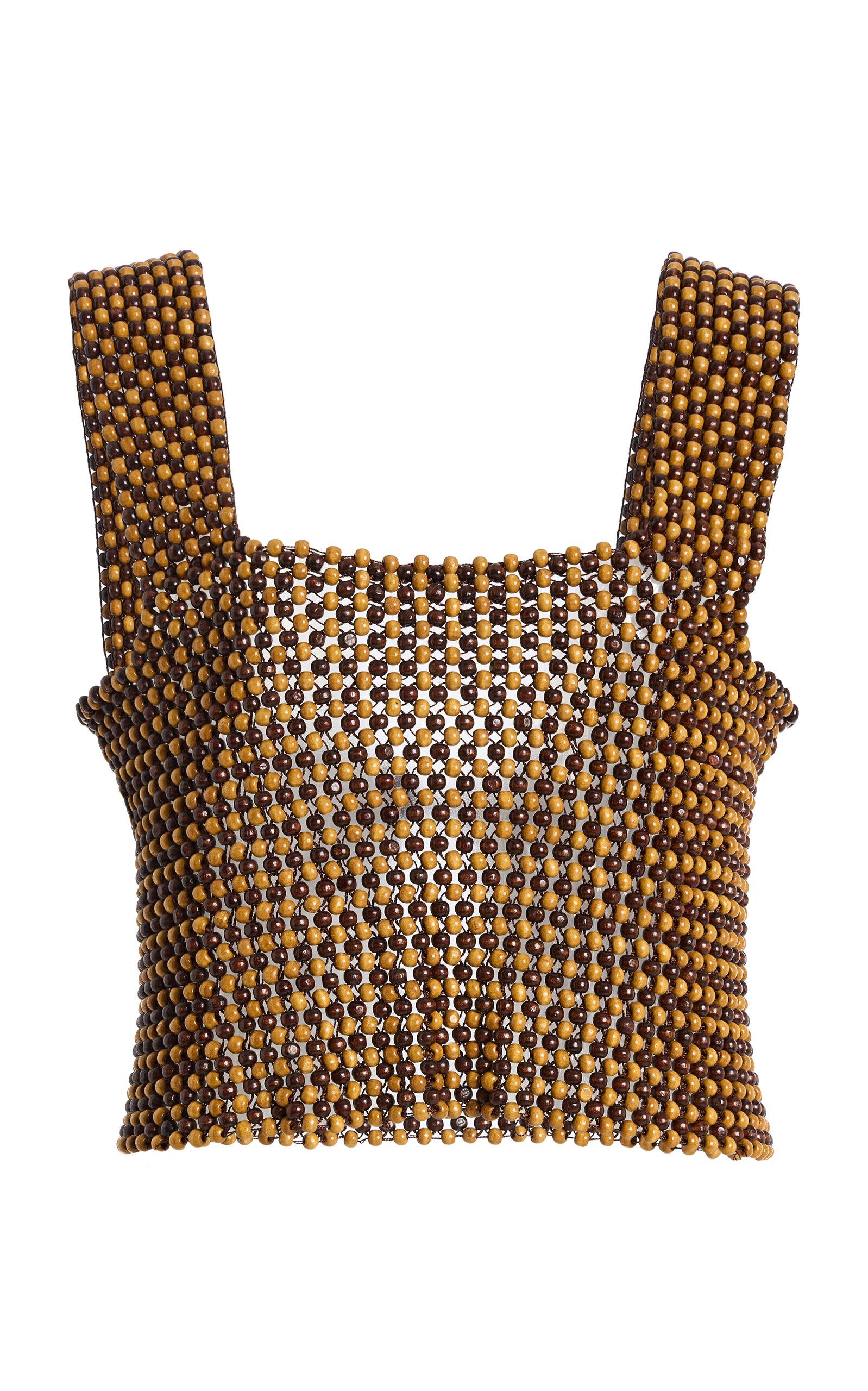 Cordera Exclusive La Isla Wood-Beaded Top - Moda Operandi by CORDERA