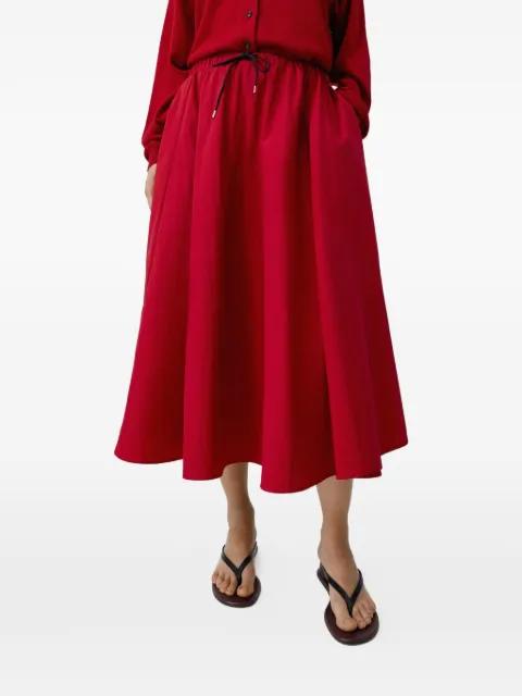 drawstring flared skirt by CORDERA