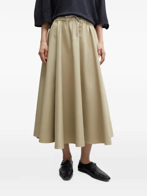 drawstring midi skirt by CORDERA