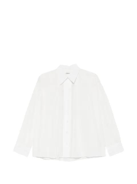 lace-insert shirt by CORDERA