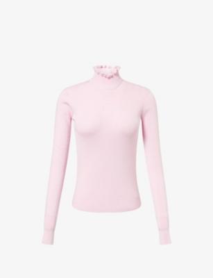 Kitz Frilled-Neck Merino Wool-Blend Jumper by CORDOVA