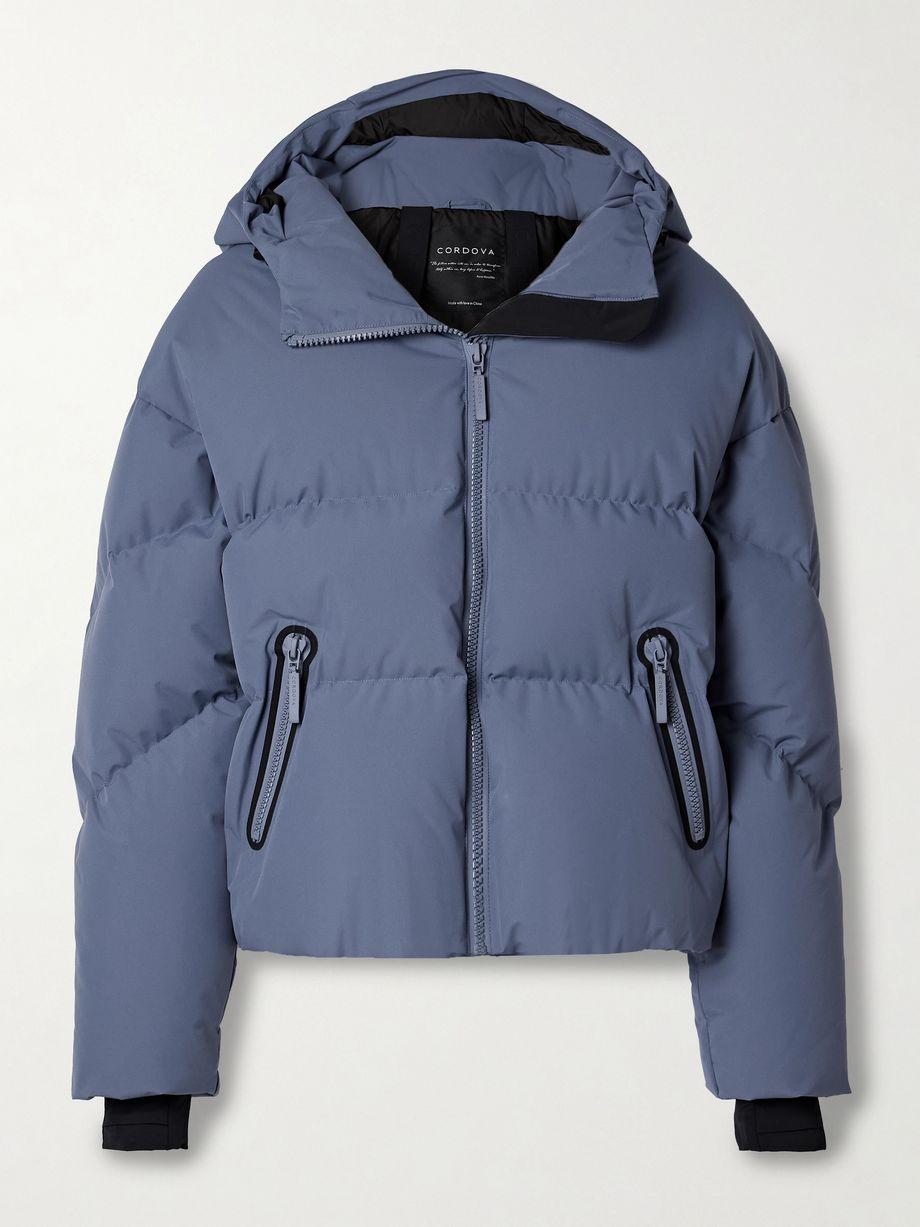 Meribel hoodied quilted down ski jacket by CORDOVA